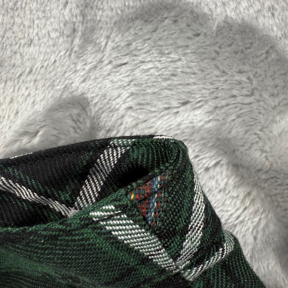 Royal Bones Y2K Daang Goodman Green Plaid Mini Skirt Punk Goth Skater Womens M - Picture 11 of 16